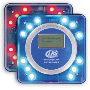 LRS alphanumeric coaster call guest pager